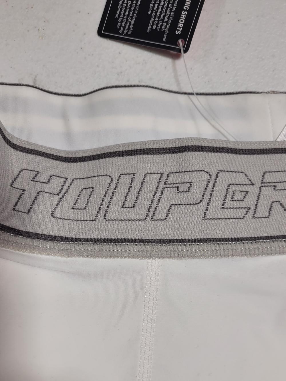 White Padded Women’s Softball Sliding Shorts - Picture 2 of 5